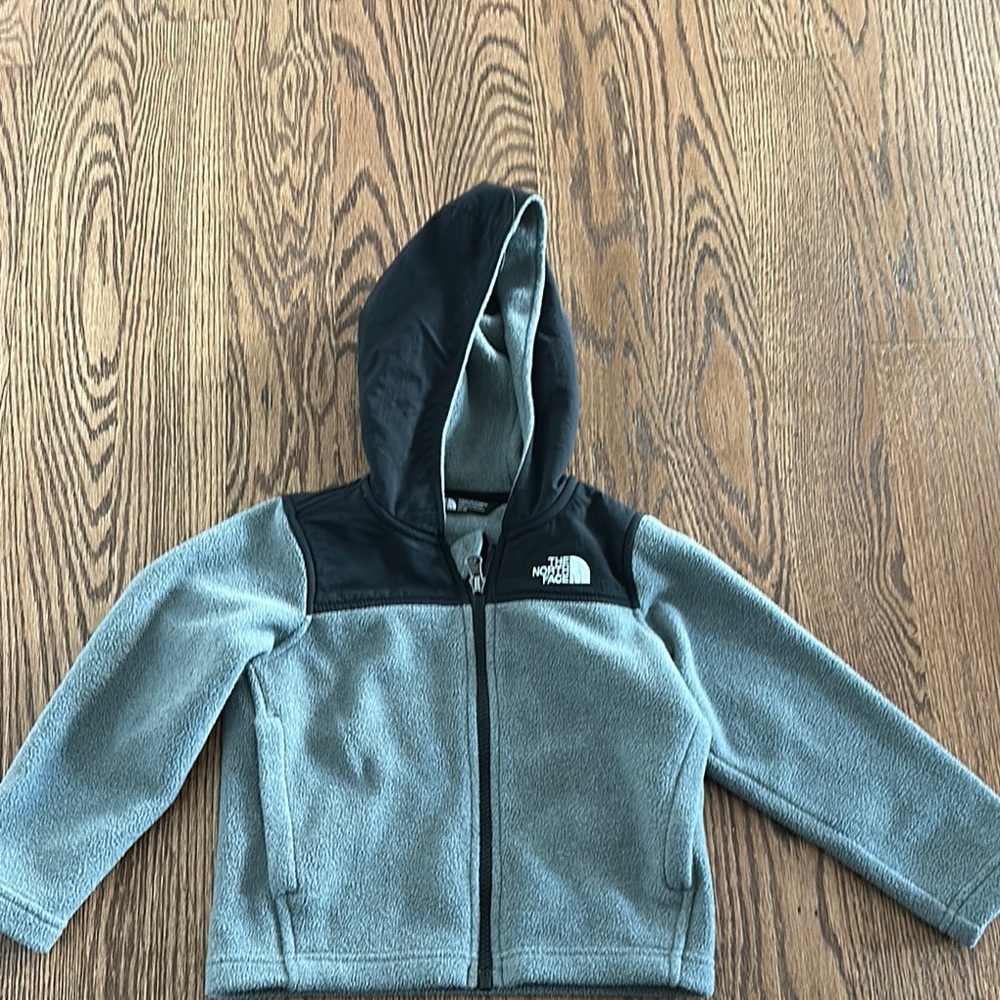 The North Face Gray and Black Sweatshirt Hoodie